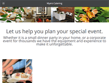 Tablet Screenshot of myerscatering.com